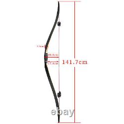 58 Traditional Triangle Bow Recurvebow 15-50lbs Archery Handmade Shoot Hunting