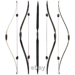 58 Traditional Triangle Bow Recurvebow 15-50lbs Archery Handmade Shoot Hunting