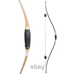 58 Traditional Triangle Bow Recurvebow 15-50lbs Archery Handmade Shoot Hunting