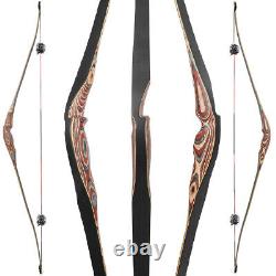 58 Triangle Longbow Traditional Bow 20-50lbs Archery Bamboo Recurve Bow Hunting