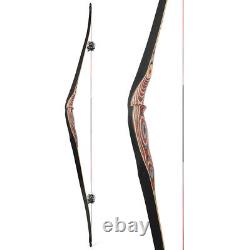 58 Triangle Longbow Traditional Bow 20-50lbs Archery Bamboo Recurve Bow Hunting