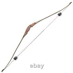 58 Triangle Longbow Traditional Bow 20-50lbs Archery Bamboo Recurve Bow Hunting