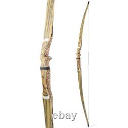 60 62 64 Takedown Longbow 20-50lbs Wood Riser Archery Traditional Bow Hunting