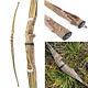 60 62 64 Takedown Longbow 20-50lbs Wooden Riser Traditional Archery Hunting