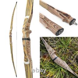 60 62 64 Takedown Longbow 20-50lbs Wooden Riser Traditional Archery Hunting