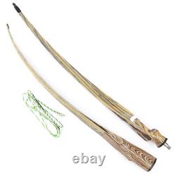 60 62 64 Takedown Longbow 20-50lbs Wooden Riser Traditional Archery Hunting