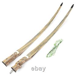 60 62 64 Takedown Longbow Traditional Bow 20-50lbs Archery Hunting Shooting