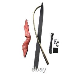 60 Archery 30-60lbs Takedown Recurve Bow America Red Riser Bamboo Core Hunting