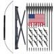 60 Archery Foldable Bow Right Hand Folding Survival Bow Hunting Target Arrows
