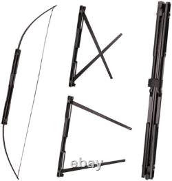 60 Archery Foldable Bow Right Hand Folding Survival Bow Hunting Target Arrows