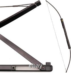 60 Archery Foldable Bow Right Hand Folding Survival Bow Hunting Target Arrows