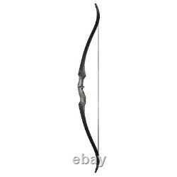 60 Archery Hunting Takedown Recurve Bow Laminated Limbs & Stringer RH 30-50lbs