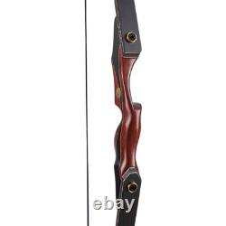 60 Archery Laminated Takedown Recurve Bow Set 30-50lbs Hunting Target Shooting
