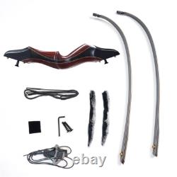 60 Archery Laminated Takedown Recurve Bow Set 30-50lbs Hunting Target Shooting