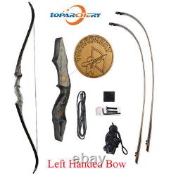60 Archery Left Handed Takedown Recurve Bow for Adult Hunting&Target Practice