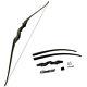 60 Archery Longbow Takedown American Hunting Recurve Bow 30-60lbs Bamboo Core