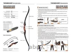 60 Archery Recurve Bow American Bowhunting for Right Hand Hunting TOPARCHERY