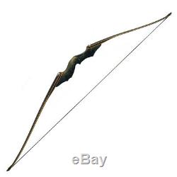 60 Archery Recurve Bow Takedown 30-60lbs Longbow Target Right Left Hand Hunting