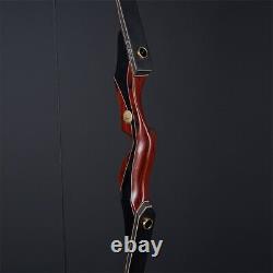 60 Archery Recurve Bow and Arrows & Bag Wood Riser for Target Practice Hunting