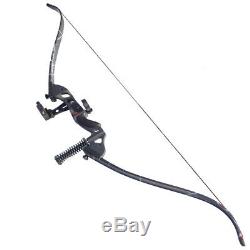 60 Archery Takedown Recurve Bow Set 30-50lbs Arrow Rest Stabilizer Sight Kit RH