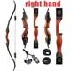60 Archery Wooden Riser Hunting Bow 30-50lbs Takedown Recurve Bow Rh Arrows