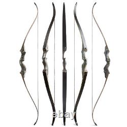 60 Hunting Recurve Bow 20-60lbs Takedown Wooden Bow Carbon Arrow Archery Target