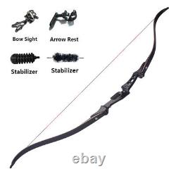 60 ILF Recurve Bow 17 Riser 20-50lbs Limbs Sight Stabilizer Archery Hunting
