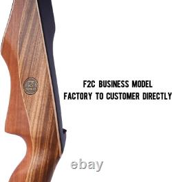 60 One-Piece Wooden Hunting Bow Kit Right-Handed and Ready to Hunt