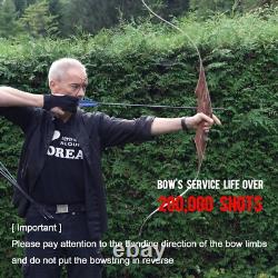 60 One-Piece Wooden Hunting Bow Kit Right-Handed and Ready to Hunt