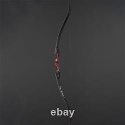 60 Recurve Bow 25-50lbs Takedown Wooden Left Hand Bow Archery Outdoor Hunting