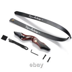 60 Recurve Bow 25-50lbs Takedown Wooden Left Hand Bow Archery Outdoor Hunting