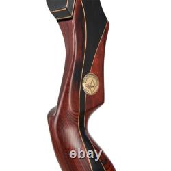 60 Recurve Bow 25-50lbs Takedown Wooden Left Hand Bow Archery Outdoor Hunting
