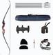 60'' Takedown Hunting Bow Set 35-45lbs Professional Recurve Archery Kit