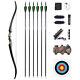 60 Takedown Recurve Bow 20-60lbs Rh Lh Wooden Riser Archery American Hunting