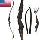 60 Takedown Recurve Bow 20-60lbs Wooden Archery American Hunting Bow Target