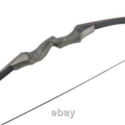 60 Takedown Recurve Bow 25-60lbs Limbs Wooden Riser Hunting Archery Target