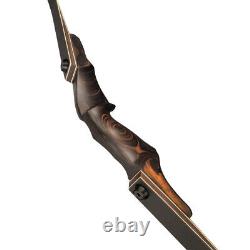 60 Takedown Recurve Bow 25-60lbs Wooden Riser Archery American Hunting Target