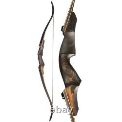 60 Takedown Recurve Bow 25-60lbs Wooden Riser Archery American Hunting Target