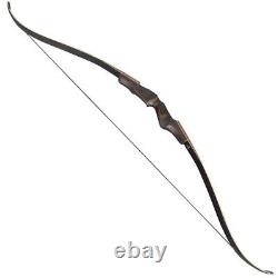 60 Takedown Recurve Bow 25-60lbs Wooden Riser Archery American Hunting Target