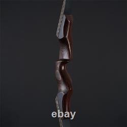 60 Takedown Recurve Bow 30-60LB Right Hand Wooden Riser Traditional Hunting Bow