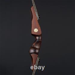 60 Takedown Recurve Bow 30-60LB Right Hand Wooden Riser Traditional Hunting Bow