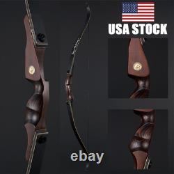 60 Takedown Recurve Bow 30-60lbs RH Archery Outdoor Bow Hunting Shooting Target