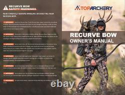 60 Takedown Recurve Bow 30-60lbs RH Archery Outdoor Bow Hunting Shooting Target