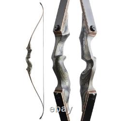 60 Takedown Recurve Bow Set 50lbs Archery Arrows American Hunting Black Hunter
