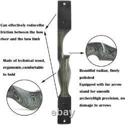 60 Takedown Recurve Bow Set 50lbs Archery Arrows American Hunting Black Hunter