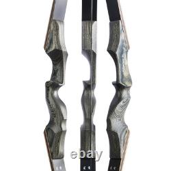 60 Takedown Recurve Bow Set 50lbs Archery Arrows American Hunting Black Hunter