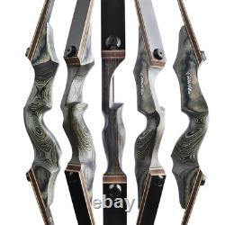 60 Takedown Recurve Bow Set 50lbs Archery Arrows American Hunting Black Hunter
