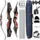 60 Takedown Recurve Bow Set Professional Adults Archery Hunting Kit 25lbs