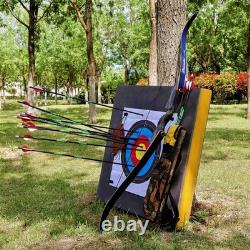 60 Takedown Recurve Bow Set Traditional Wooden Bow with Laminated Limbs Righ