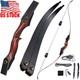 60 Takedown Recurve Bow Traditional Archery Hunting Arrows 25-50lbs Shooting